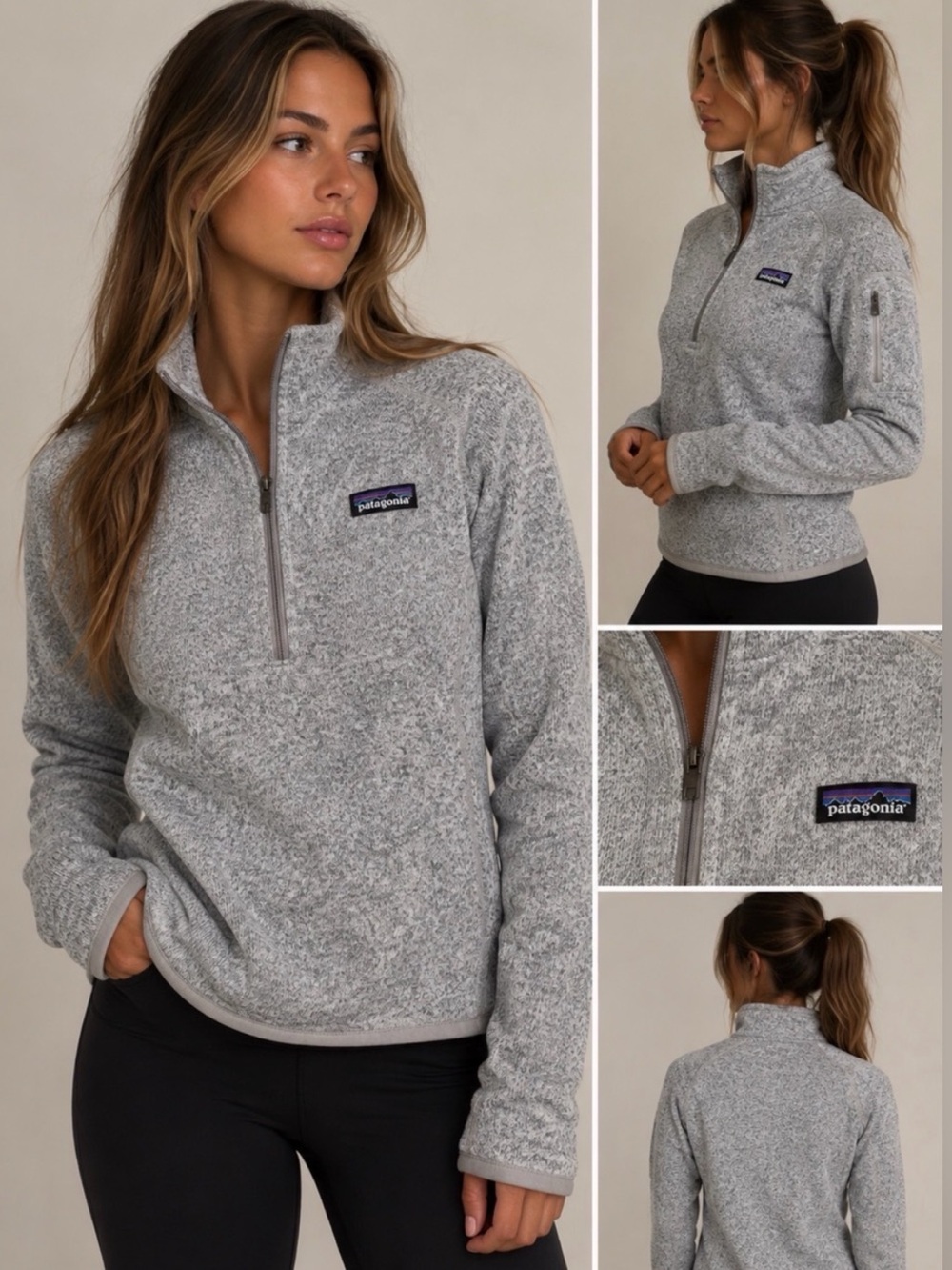 PATAGONIA Women's Better Sweater® 1/4-Zip Fleece in Birch White